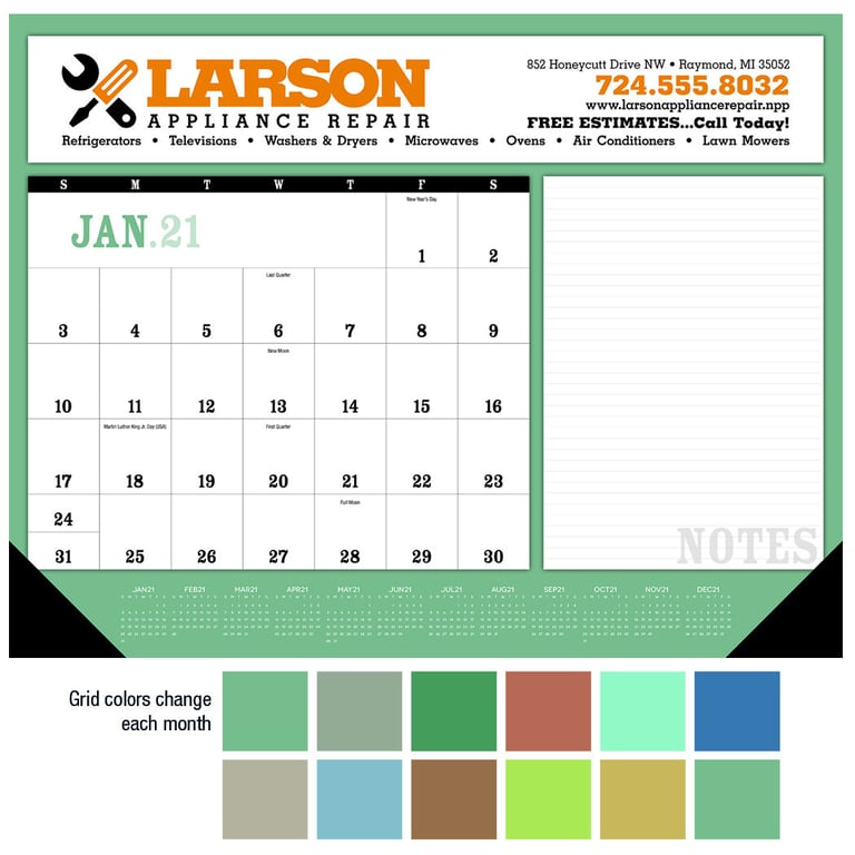 Triumph® Calendars Notes Desk Pad with Vinyl Corners — view 4