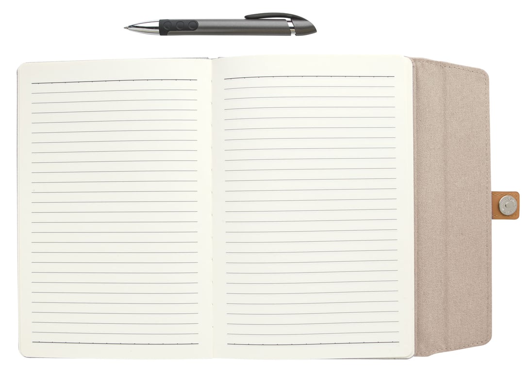 Good Value™ Two-Tone Journal with Leatherette Snap Closure — view 11