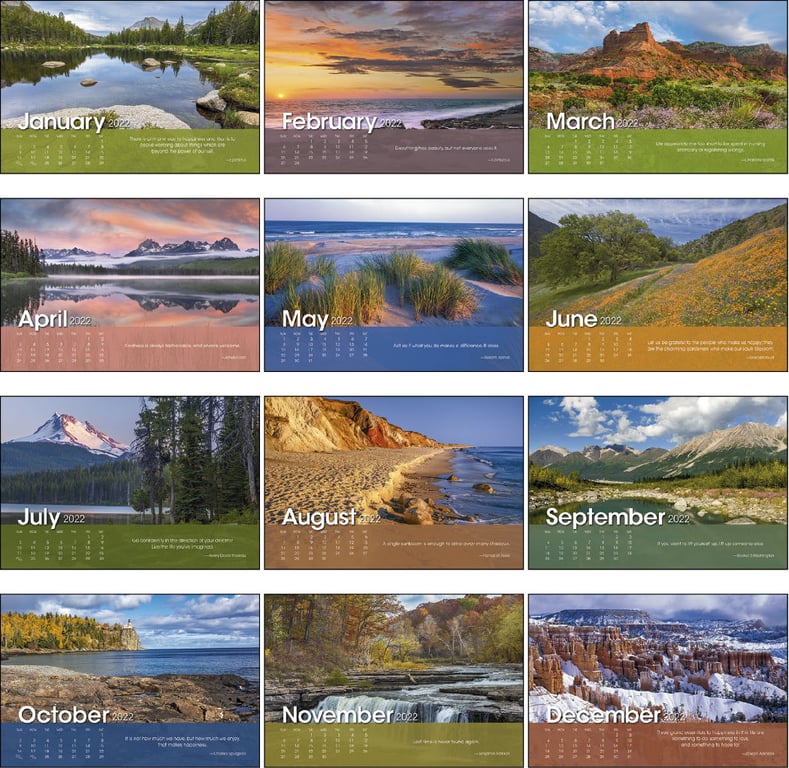 Triumph® Calendars Scenic Moments Large Desk Calendar — view 11