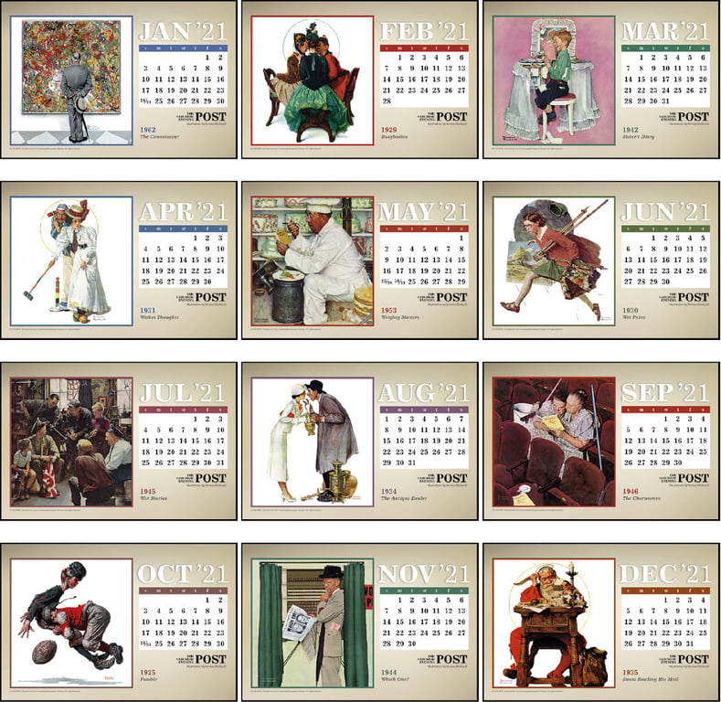 Triumph® Calendars The Saturday Evening Post Large Desk Calendar — view 15