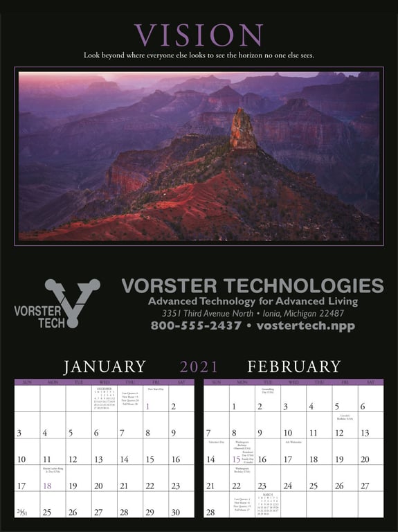Triumph® Calendars Motivations Wall Calendar, 17 x 23 in. — view 3