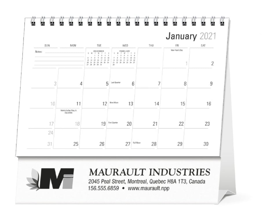 Triumph® Calendars Large Econo Desk Calendar, Tent Mount — view 7