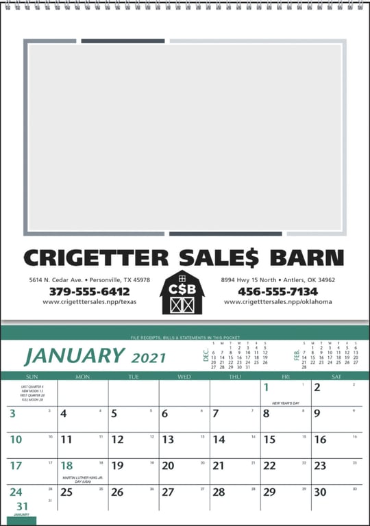Triumph® Calendars Farm Pocket Calendar, 12-Month — view 7