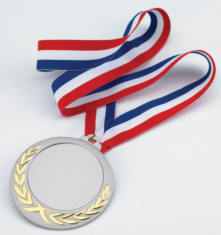 JAFFA® Laurel Wreath Medal with Black Ribbon and Quick Clip Hook — view 21