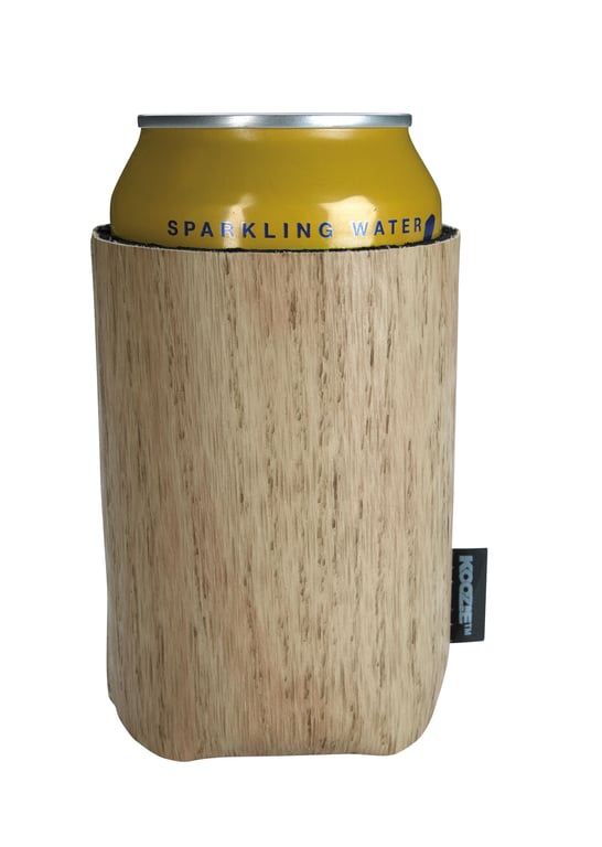 Koozie® Woody Can Cooler, Collapsible Wood-Grain Can Holder — view 17