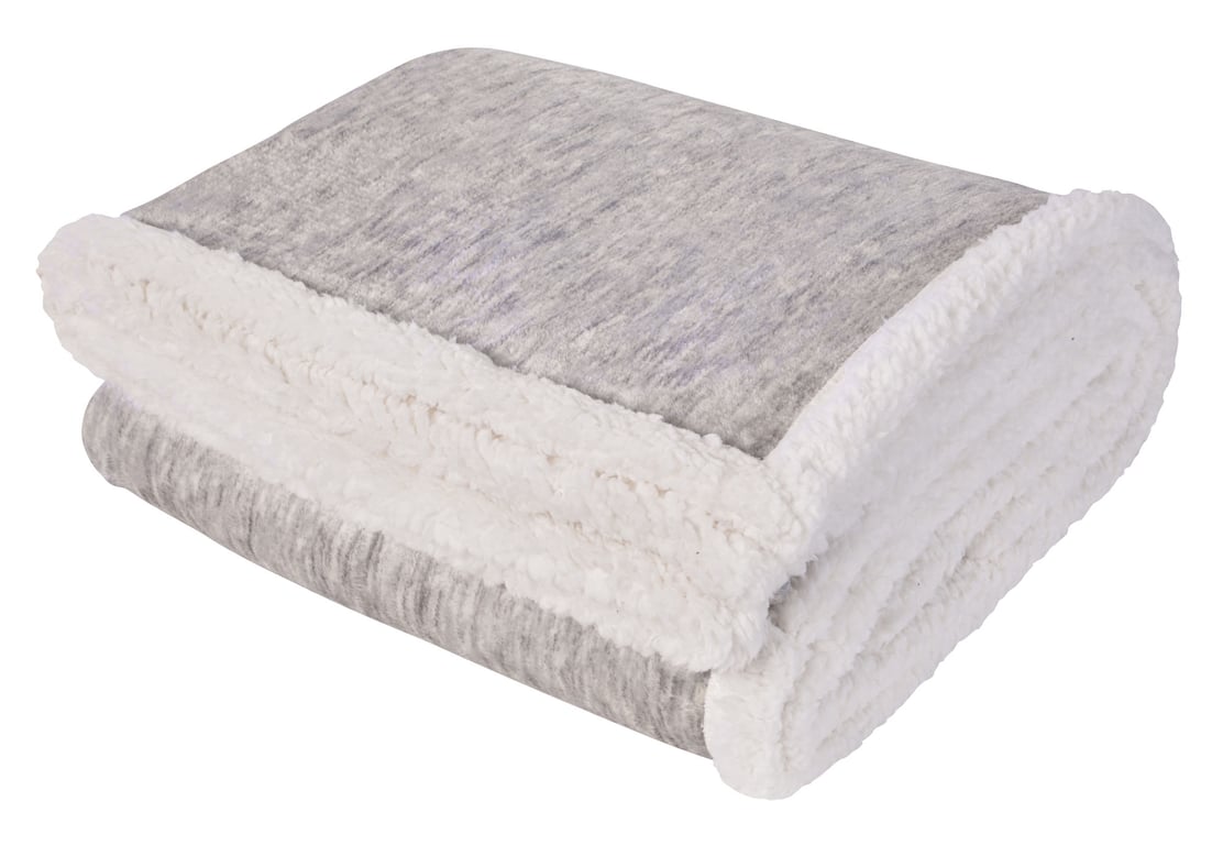 Good Value™ Two-Tone Sherpa Throw Blanket — view 12