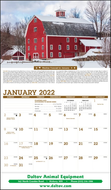 Triumph® Calendars Scenic Almanac Wall Calendar — view 13