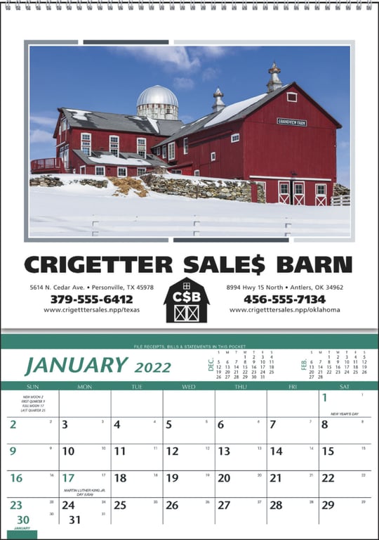 Triumph® Calendars Farm Pocket Calendar, 12-Month — view 16