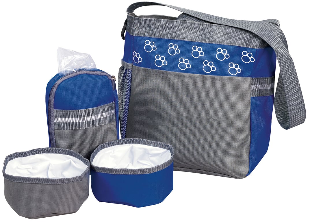 Pet Accessory Bag with Collapsible Bowls and Zip Treat Case — view 7