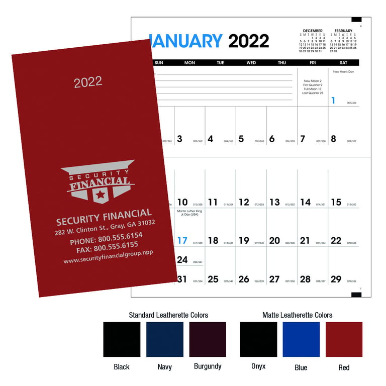 Triumph® Monthly Pocket Planner, Leatherette Cover — view 15