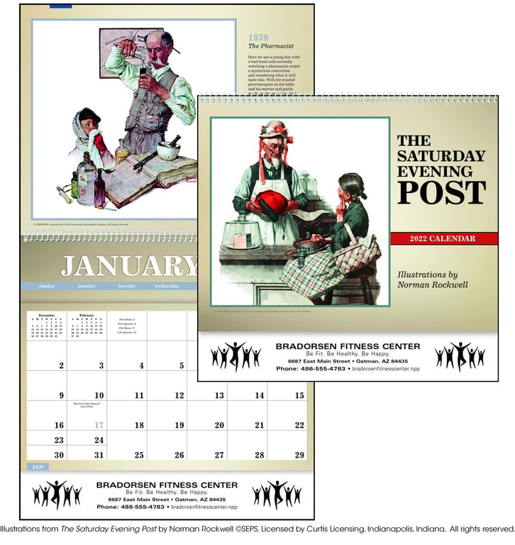 Triumph® Calendars The Saturday Evening Post Deluxe Pocket Calendar — view 8