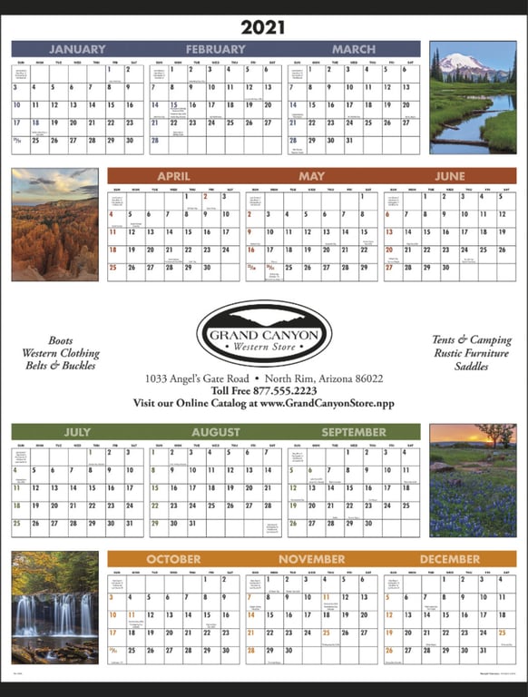 Triumph® Calendars Scenic Span-A-Year Calendar — view 4
