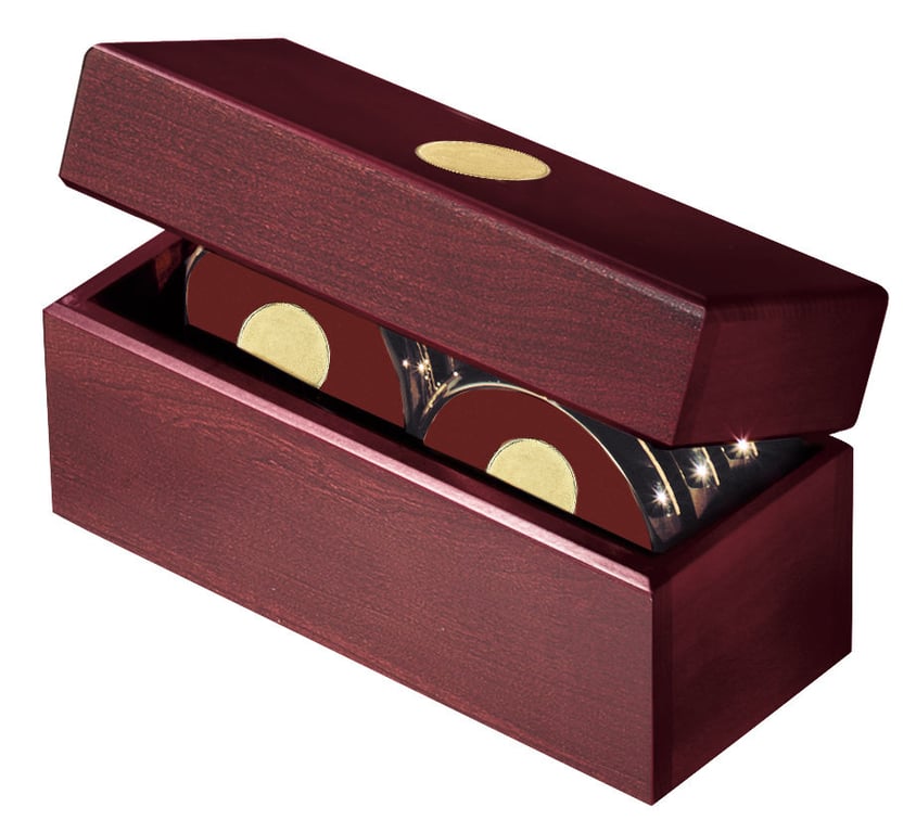 JAFFA® Six Coasters with Solid Cherry Chest — view 19