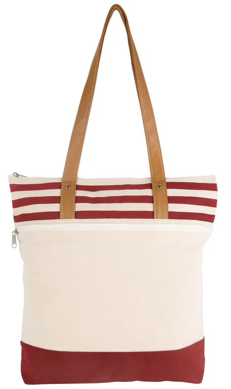 Atchison® Cora Lane Cotton Canvas Tote with Laminated Interior — view 10