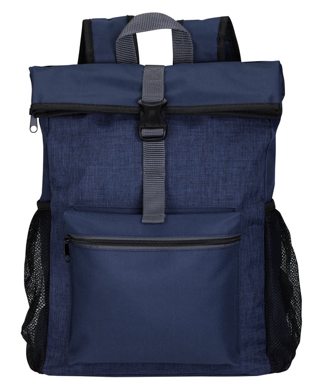 Tuck Backpack with Fold-Over Top and Laptop Sleeve — view 11