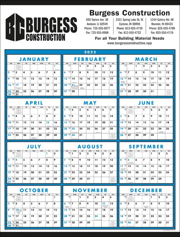 Triumph® Calendars Span-A-Year Non-Laminated Wall Calendar — view 4