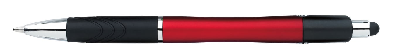Souvenir® Emblem Stylus Pen with Rubber Grip — view 38