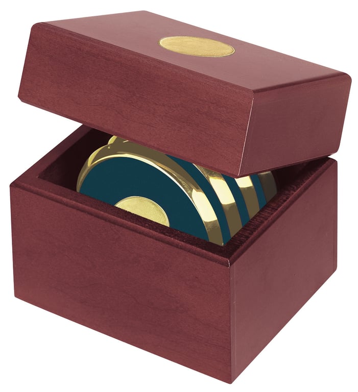JAFFA® Four Coasters with Solid Cherry Chest — view 23