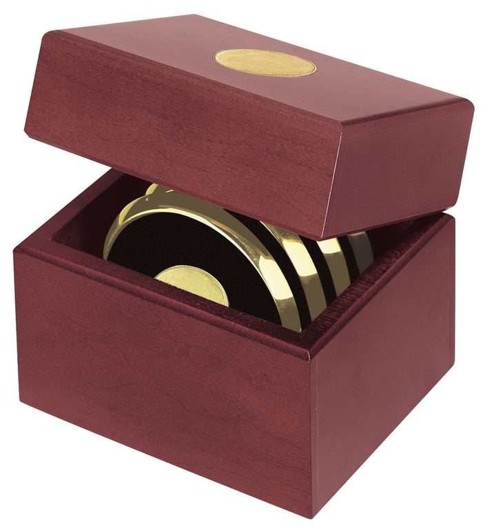 JAFFA® Four Coasters with Solid Cherry Chest — view 15