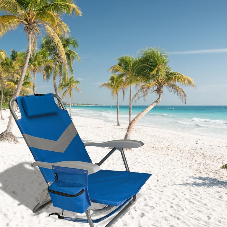 Koozie® Clearwater Beach Backpack Chair with Cooler — view 21