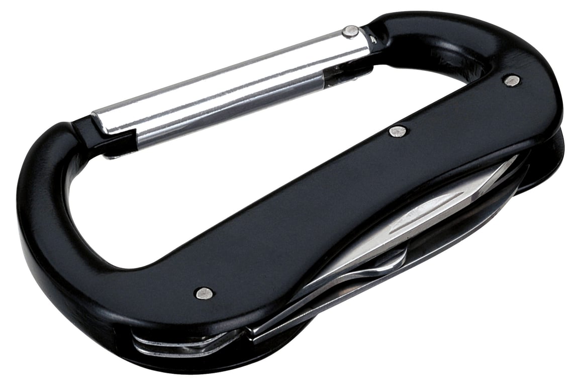 Multi-Tool Carabiner with Pocket Knife, Scissors, and Screwdriver — view 6