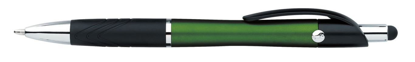 Souvenir® Emblem Stylus Pen with Rubber Grip — view 36