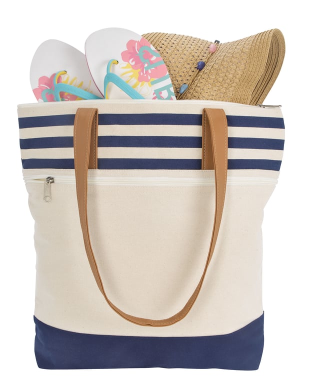 Atchison® Cora Lane Cotton Canvas Tote with Laminated Interior — view 9