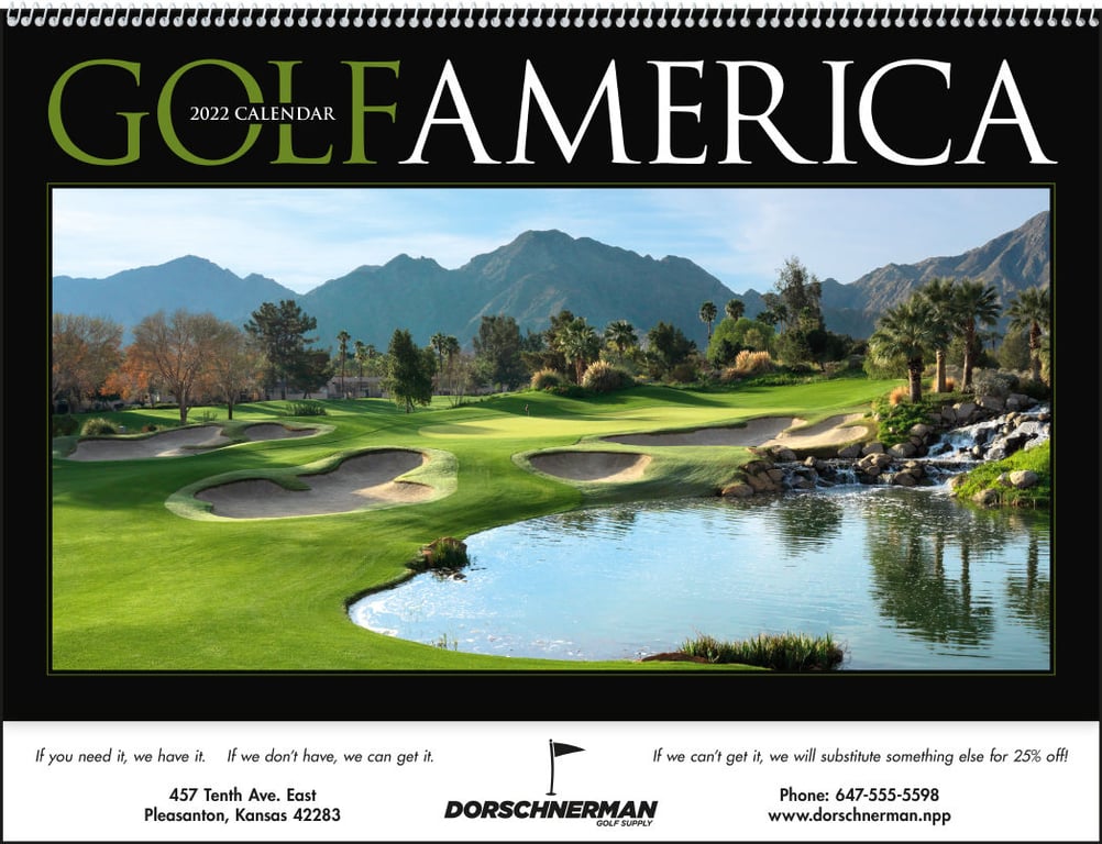 Triumph® Calendars Golf America Wall Calendar, 16 x 22 in. — view 10