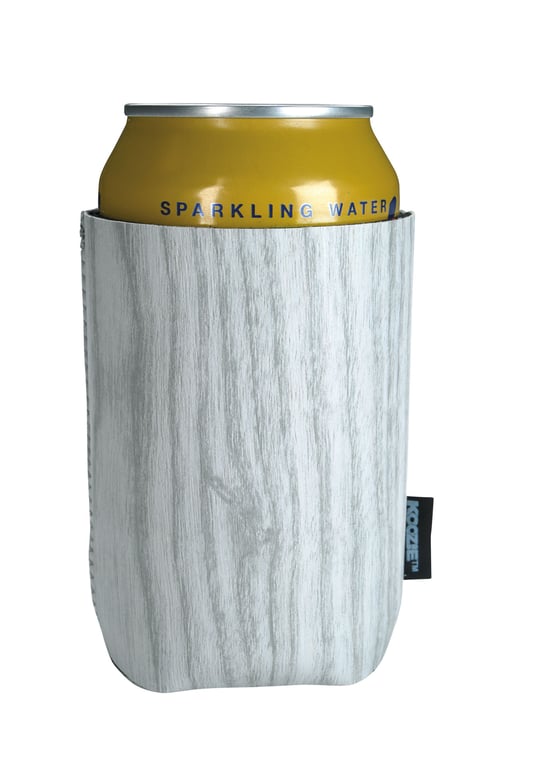 Koozie® Woody Can Cooler, Collapsible Wood-Grain Can Holder — view 19
