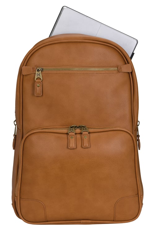 KAPSTON® Natisino PU Backpack with Padded Laptop Sleeve — view 13