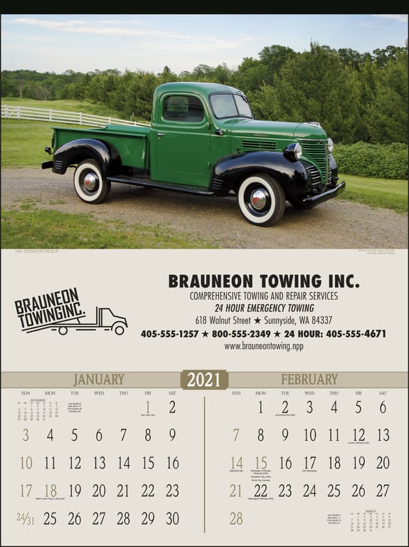 Triumph® Calendars Antique Trucks Wall Calendar — view 5
