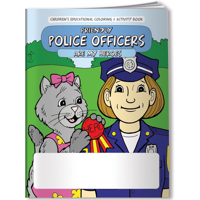 Police Officers Care Coloring & Activity Book — view 3