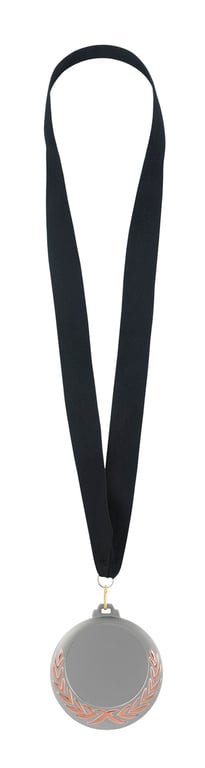 JAFFA® Laurel Wreath Medal with Black Ribbon and Quick Clip Hook — view 16