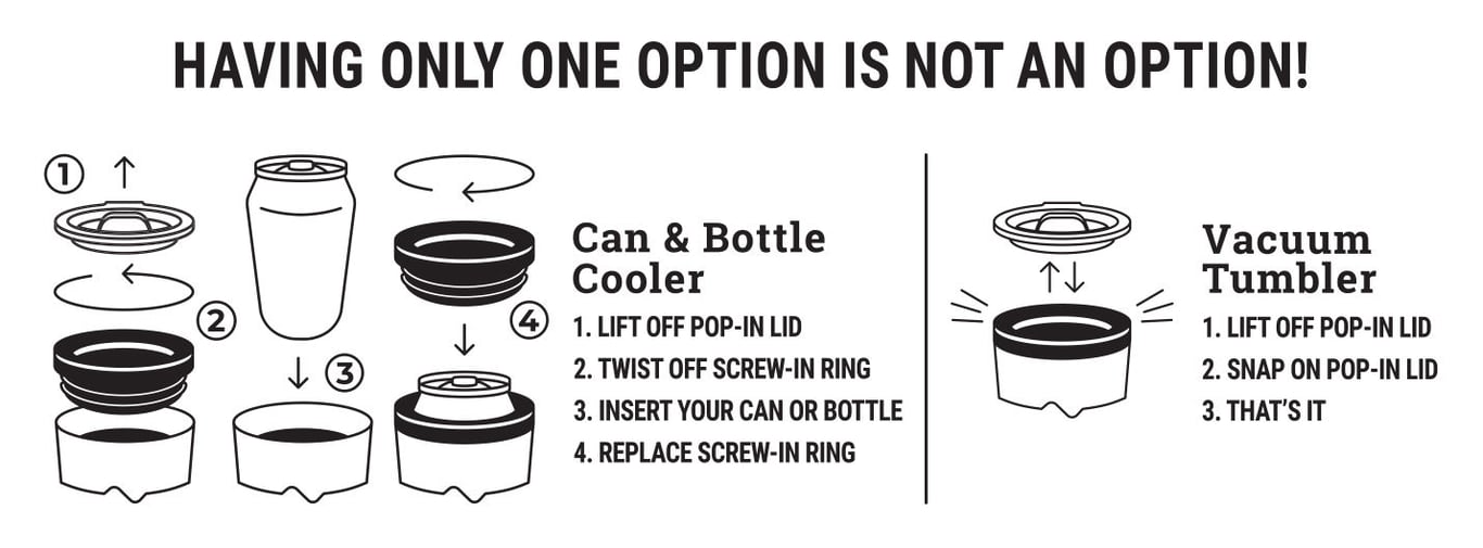 Koozie® Slim Triple Vacuum Tumbler, 15 oz. — view 77