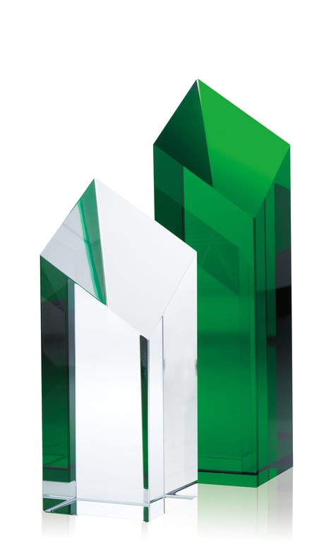 JAFFA® Spectra Pillar Crystal Award, 10" — view 12