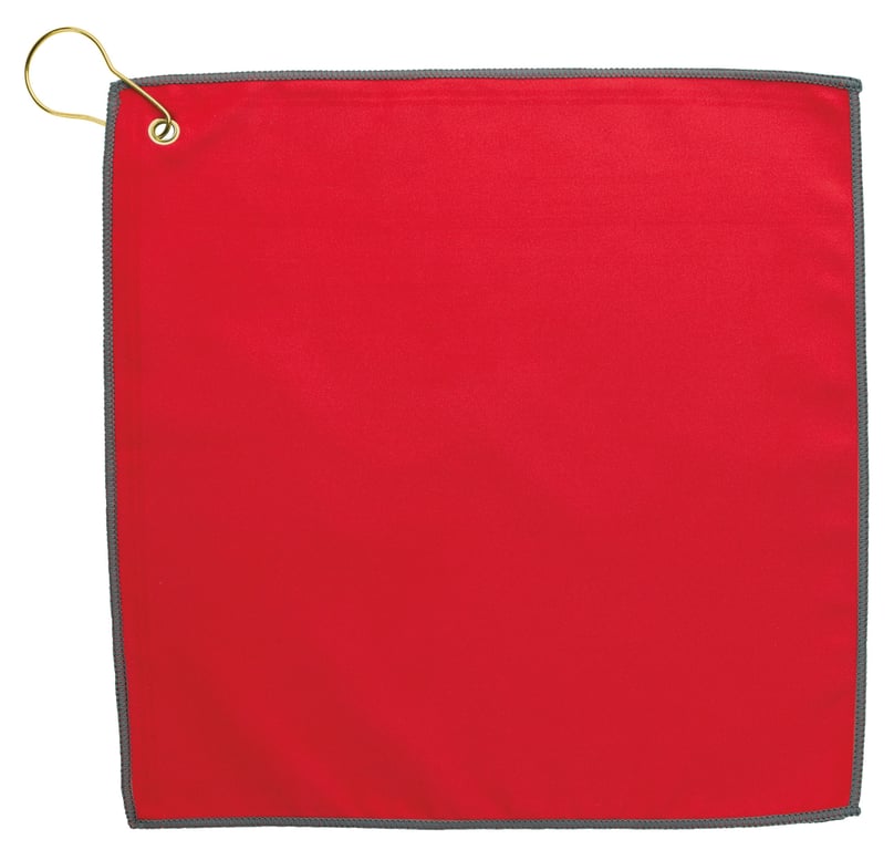 Good Value™ RPET Double Layer Golf Towel with Brass Grommet & Hook — view 23