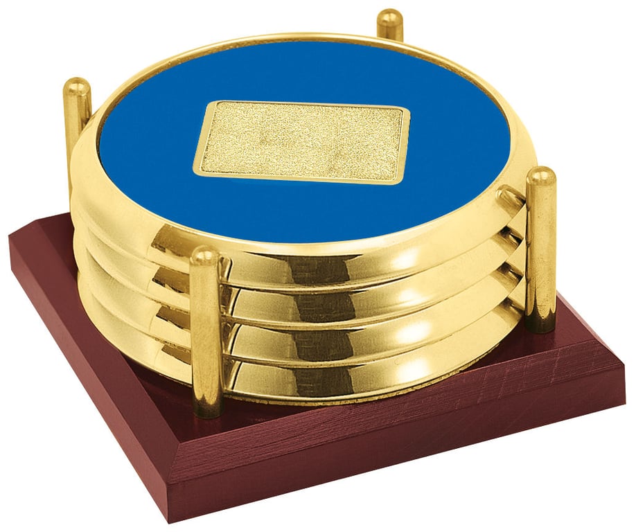 JAFFA® Four Coasters with Solid Cherry Tray — view 22