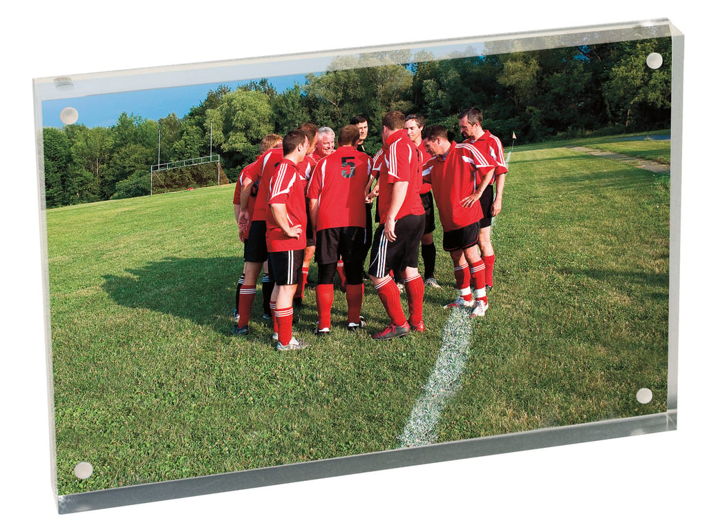 4" x 6" Magnetic Acrylic Picture Frame, Silver — view 8
