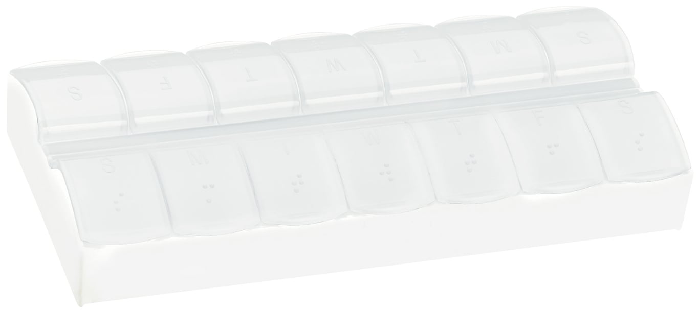 AM/PM Jumbo Easy Scoop Pill Box with 14 Compartments — view 9