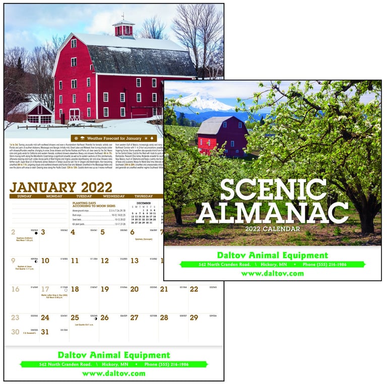 Triumph® Calendars Scenic Almanac Wall Calendar — view 12
