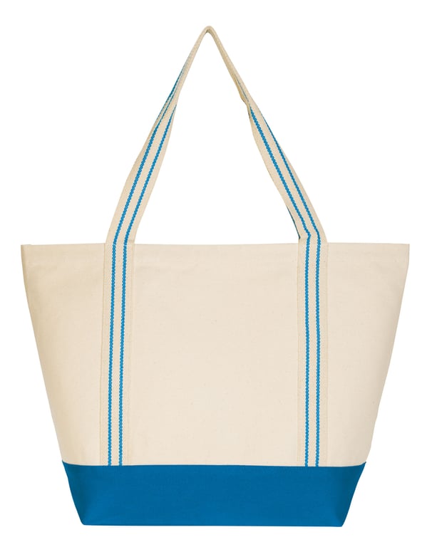 Good Value™ Cotton Travel Tote with Striped Handles — view 13
