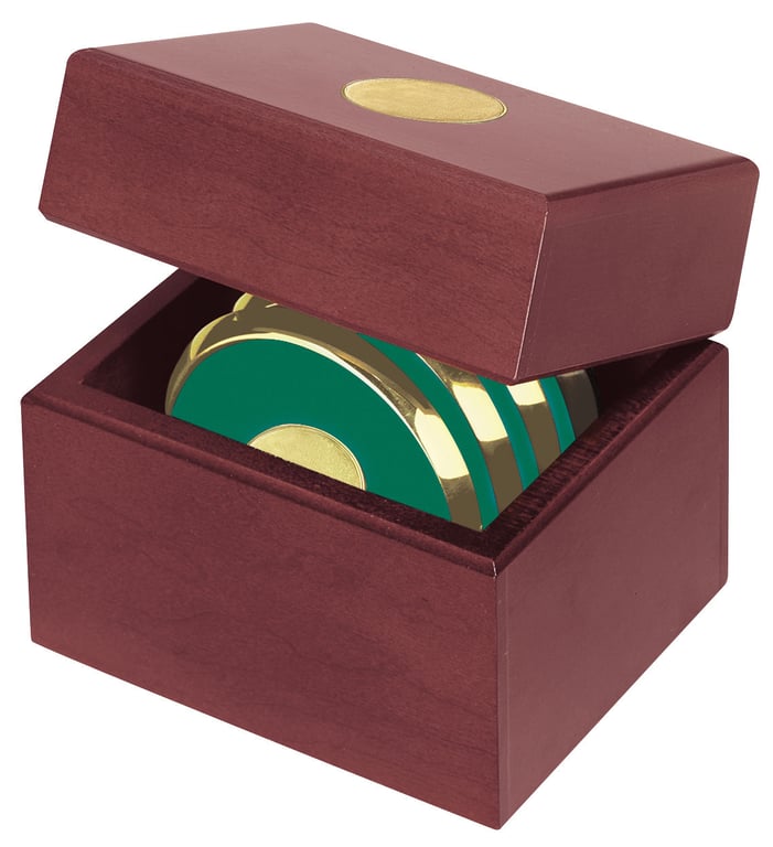 JAFFA® Four Coasters with Solid Cherry Chest — view 21