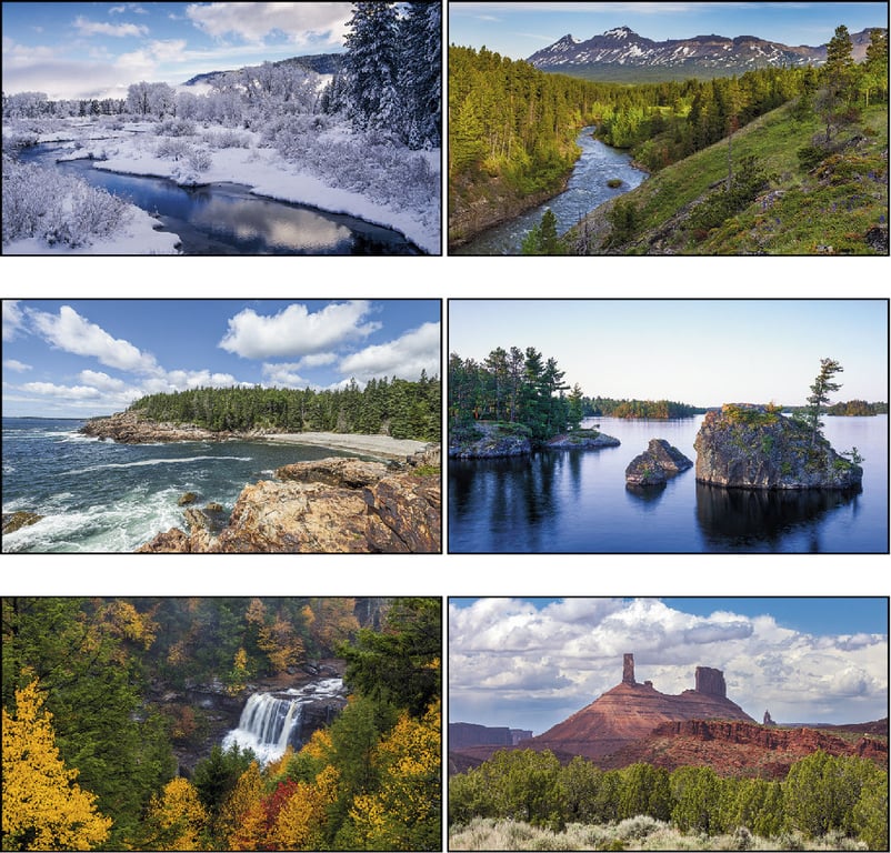 Triumph® Calendars Scenes of America Wall Calendar, 17 x 23 in. — view 6