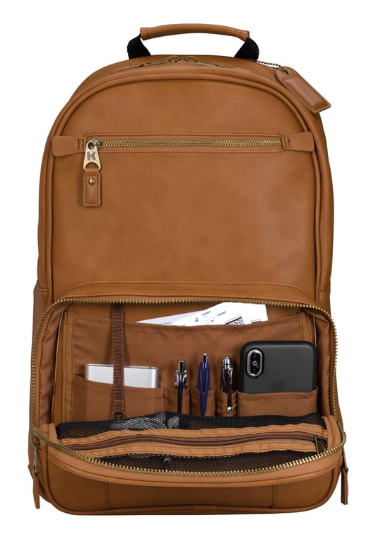 KAPSTON® Natisino PU Backpack with Padded Laptop Sleeve — view 11