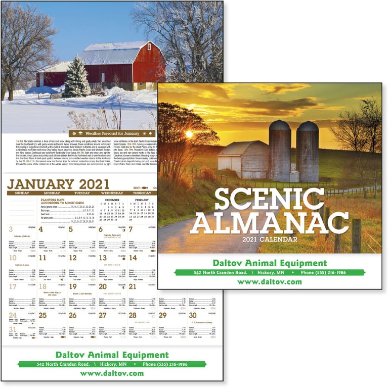 Triumph® Calendars Scenic Almanac Wall Calendar — view 8