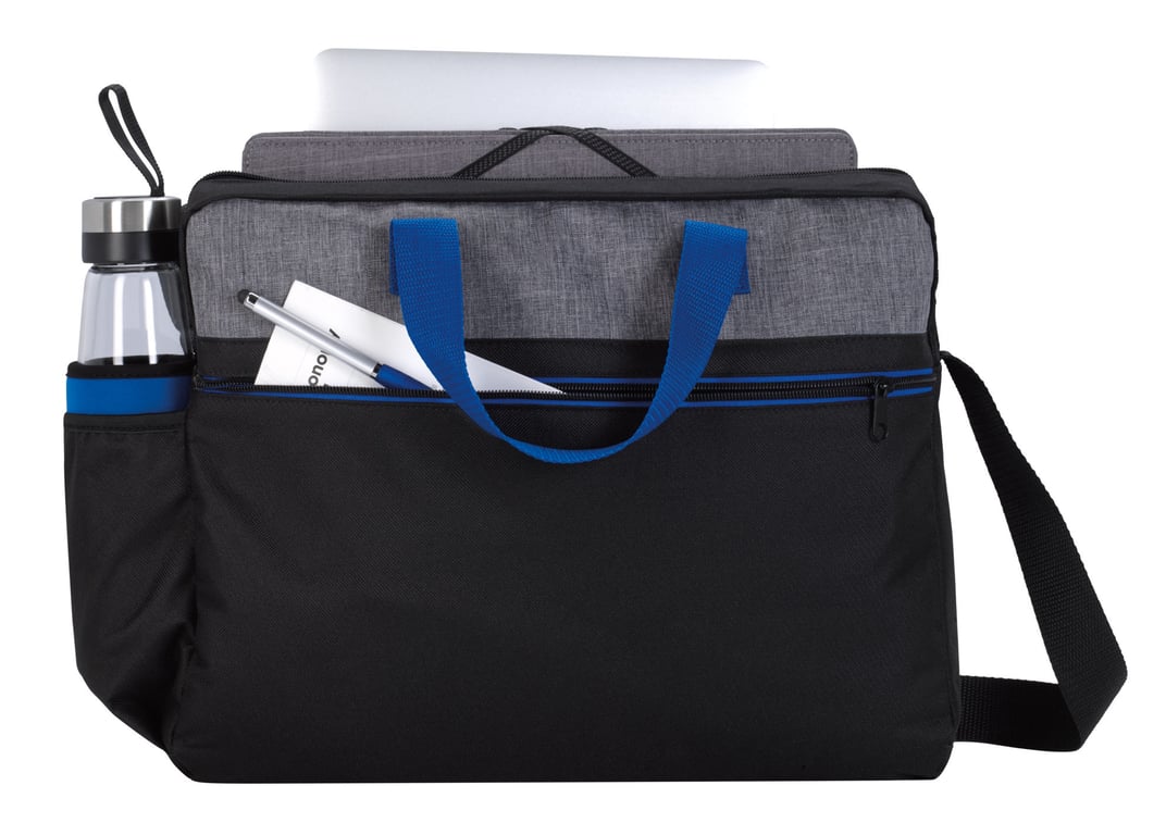 Stand-Alone Briefcase with Laptop Compartment, 600D Polyester — view 9