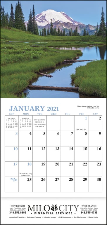 Good Value™ Landscapes of America Mini Calendar — view 9