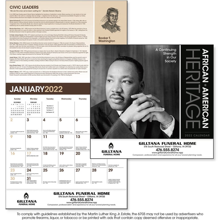 Triumph® Calendars African-American Heritage: Dr. Martin Luther King, Jr. Wall Calendar — view 8