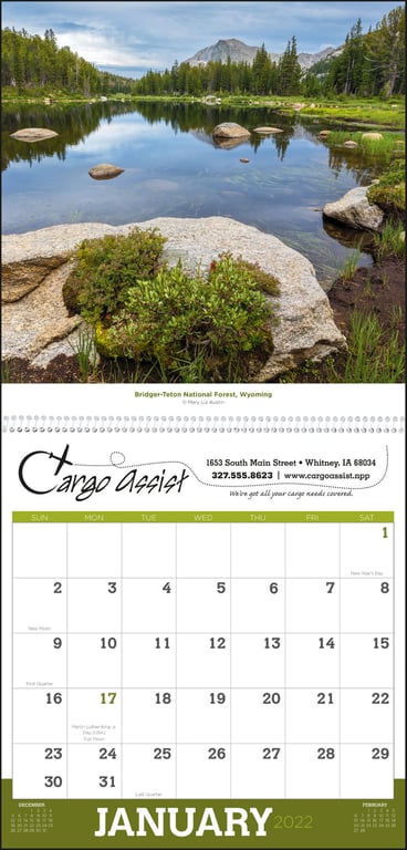 Triumph® Calendars Beautiful America Wall Calendar, 12 x 25 in. — view 10