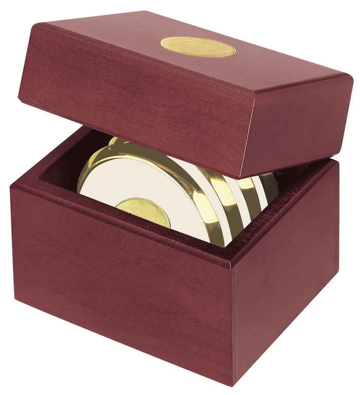 JAFFA® Four Coasters with Solid Cherry Chest — view 12
